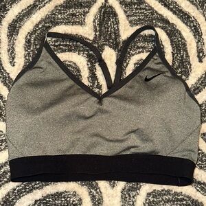 Nike Gray and Black Sports Bra